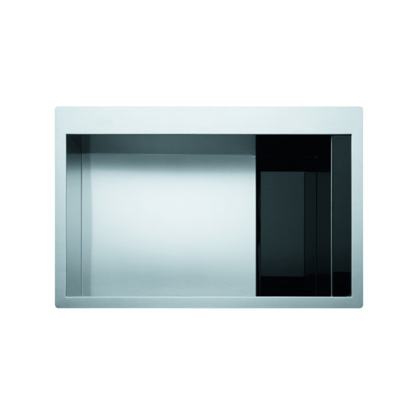 Crystal Line CLV 210 Glass Black Sink