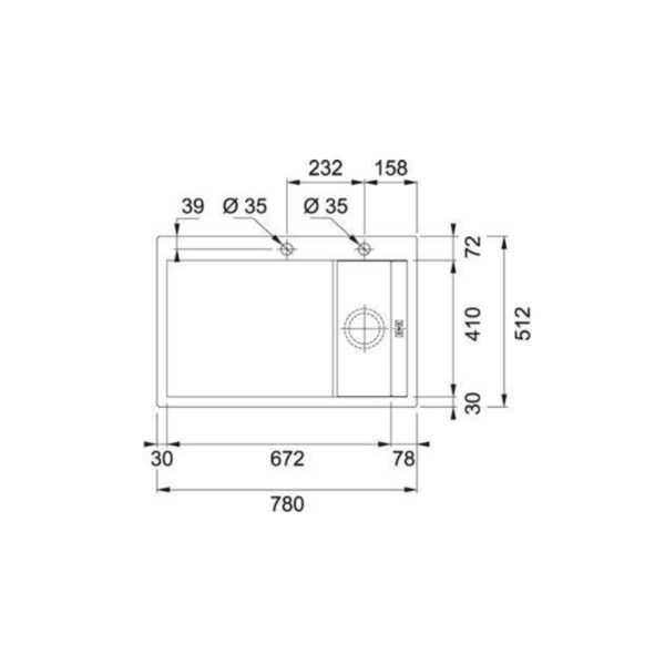 Crystal Line CLV 210 Glass White Sink - Image 2