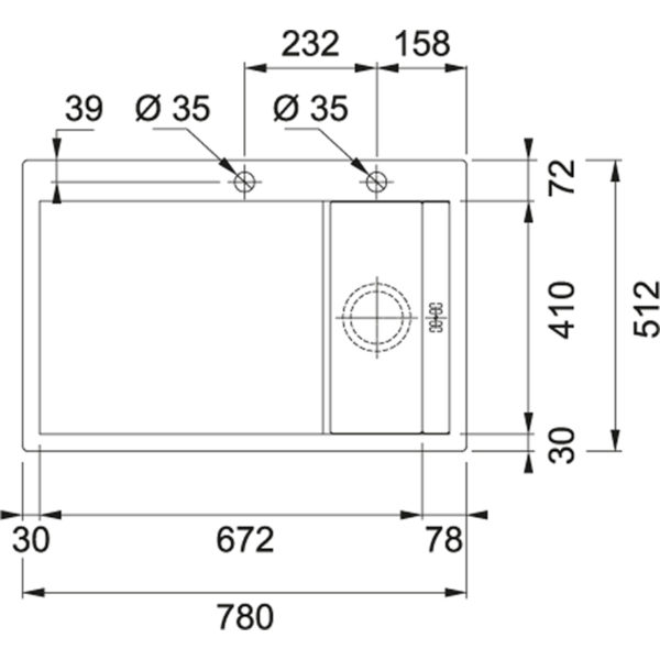 Crystal Line CLV 210 Glass Black Sink - Image 2